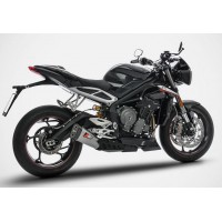 ZARD "SHORT" Slip-on Exhaust system for Triumph Street Triple 765 S / R / RS (17-19)